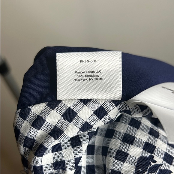 Anne Klein Black and White Gingham Midi Dress - Picture 14 of 14